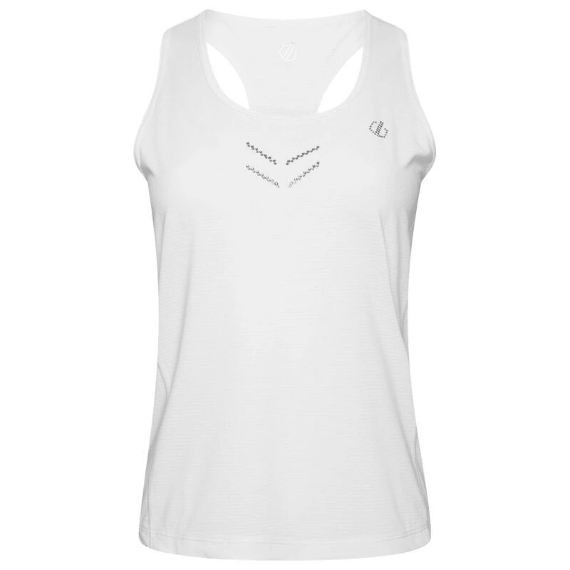 Dare 2b Crystallize Fitnessvest Voor Dames - Wit 1 Dare 2b Crystallize Fitnessvest Voor Dames - Wit