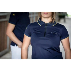 DAMES POLO - BLEU-ROY CLOTHES - PAARDRIJDEN - TECHNISCHE STOF -Puur Mode dames polo bleu roy clothes paardrijden technische stof 4