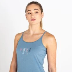 Dare 2b Dames/dames Free Climb II Plants Camisole (Blauwsteenblauw) -Puur Mode damesdames free climb ii plants camisole blauwsteenblauw 2