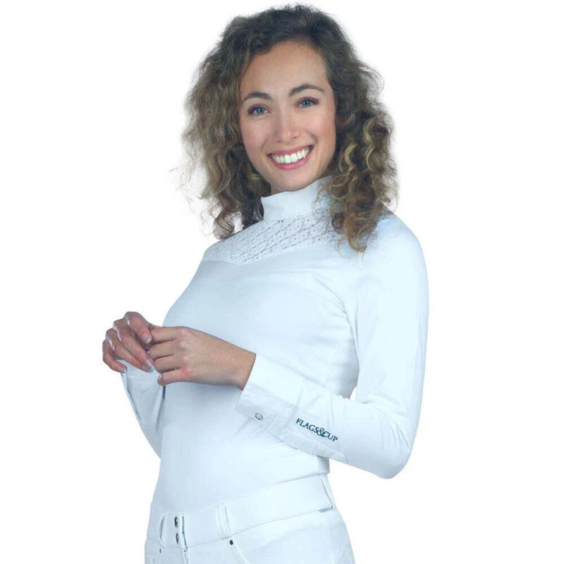 Damespolo Met Lange Mouwen Flags&Cup Cassia 1 Damespolo Met Lange Mouwen Flags&Cup Cassia