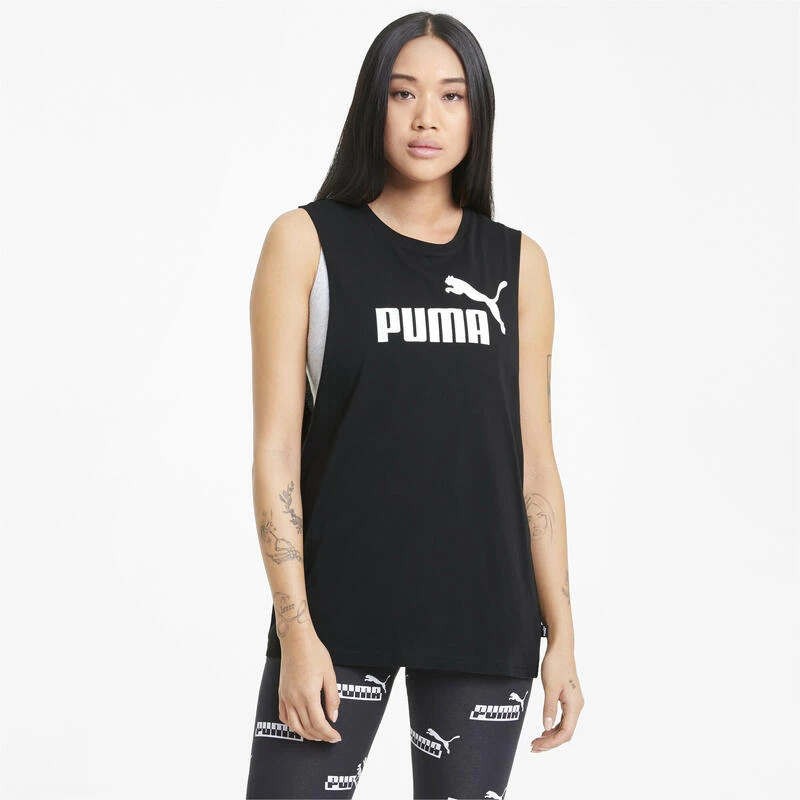 Essentials Logo Cut Off Tanktop Dames PUMA 2 Essentials Logo Cut Off Tanktop Dames PUMA - Afbeelding 2