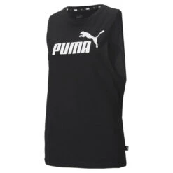 Essentials Logo Cut Off Tanktop Dames PUMA