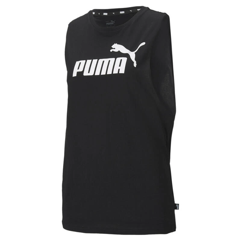 Essentials Logo Cut Off Tanktop Dames PUMA 1 Essentials Logo Cut Off Tanktop Dames PUMA