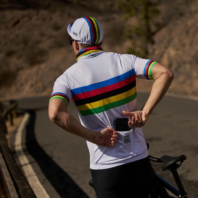 Fietspet Santini UCI Rainbow 7 Fietspet Santini UCI Rainbow - Afbeelding 7