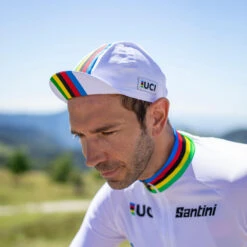 Fietspet Santini UCI Rainbow 15 Fietspet Santini UCI Rainbow -Puur Mode fietspet santini uci rainbow 7