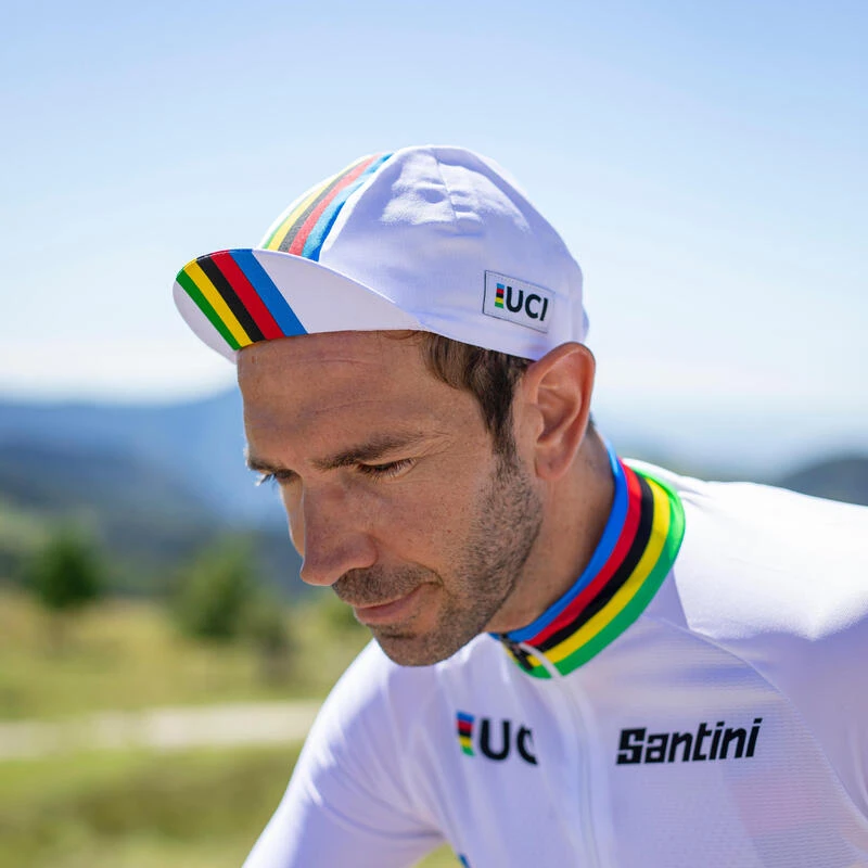 Fietspet Santini UCI Rainbow 8 Fietspet Santini UCI Rainbow - Afbeelding 8