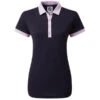 FOOTJOY Polo Met Korte Mouwen Dames Golfpolo Colour Block Lila Meerkleurig