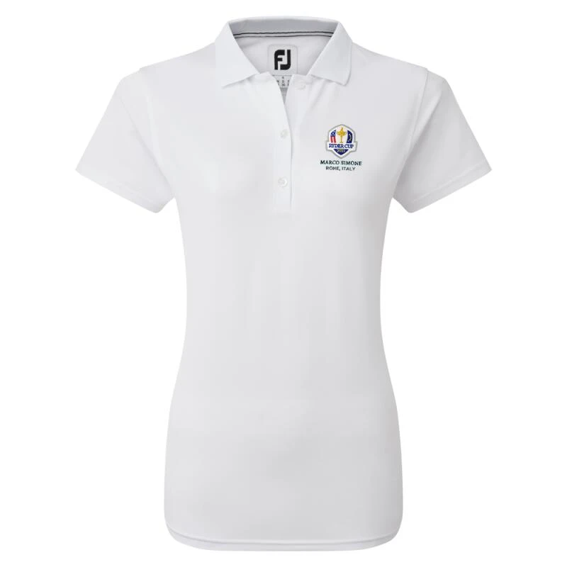 FOOTJOY Polo Met Korte Mouwen Polo Ryder Cup 2023 Dames Wit 1 FOOTJOY Polo Met Korte Mouwen Polo Ryder Cup 2023 Dames Wit