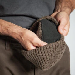 GEBREIDE WOLLEN MUTS VOOR JAGERS 900 -Puur Mode gebreide wollen muts voor jagers 900 bruin 3