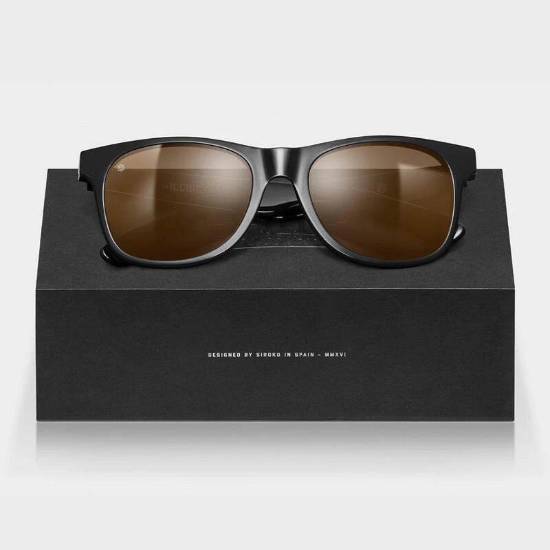 Gerecyclede Acetaat Zonnebril Surf SIROKO Capri Zwart Heren En Dames 3 Gerecyclede Acetaat Zonnebril Surf SIROKO Capri Zwart Heren En Dames - Afbeelding 3