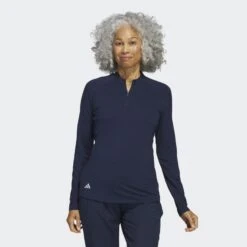 ADIDAS Golf Poloshirt Met Lange Mouwen En Korte Rits