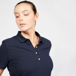 Golfpolo Voor Dames MW500 Korte Mouwen 8 Golfpolo Voor Dames MW500 Korte Mouwen -Puur Mode golfpolo voor dames mw500 korte mouwen marineblauw 2