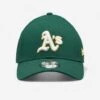 NEW ERA Honkbalpet MLB Heren / Dames Oakland Athletics Groen