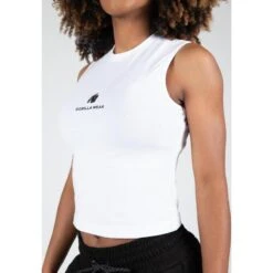Gorilla Wear Livonia Crop Top - White 9 Gorilla Wear Livonia Crop Top - White -Puur Mode livonia crop top white 3