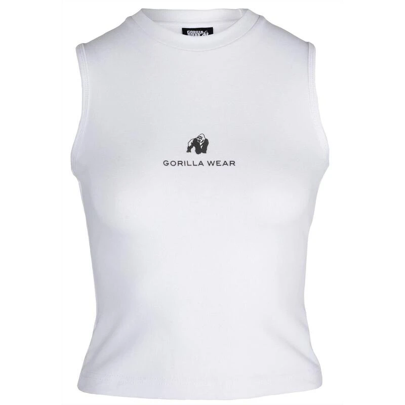 Gorilla Wear Livonia Crop Top - White 6 Gorilla Wear Livonia Crop Top - White - Afbeelding 6