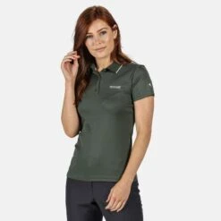 Regatta Maverick V Dames Wandel T-shirt - Donkergroen -Puur Mode maverick v dames wandel t shirt donkergroen 2