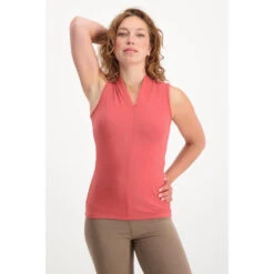 Mudra - Elegante Mouwloze Yogatop Van Bamboe & Bio Katoen- Indian Desert