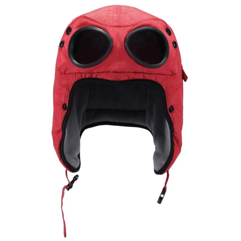 Muts Met Zonnebril Gogglez Hat 58 Cm - Rood Mat 1 Muts Met Zonnebril Gogglez Hat 58 Cm - Rood Mat