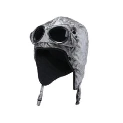 Muts Met Zonnebril Gogglez Hat 58 Cm - Zilver Glanzend