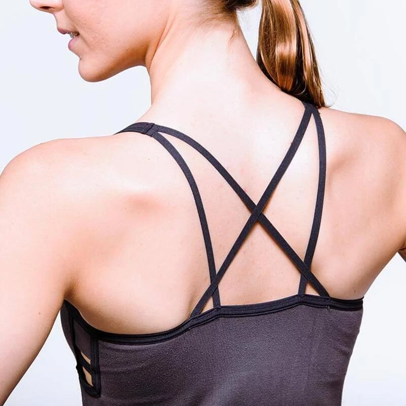 Naadloze Yoga Top Bamboe Geïntegreerde Ondersteuning, Moisture Wiking Yoga Shirt 3 Naadloze Yoga Top Bamboe Geïntegreerde Ondersteuning, Moisture Wiking Yoga Shirt - Afbeelding 3