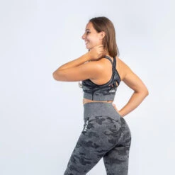 RX Fitness Camouflage Sportbeha Voor Dames Zwart 8 RX Fitness Camouflage Sportbeha Voor Dames Zwart -Puur Mode rx fitness camouflage sportbeha voor dames zwart 3