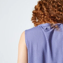 Topje Voor Dans-workouts Dames Opengewerkt -Puur Mode topje dans workouts dames loose fit paars 3