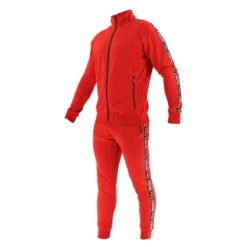 Trainingspak Kids/Volwassenen Rood Slimfit Polyester