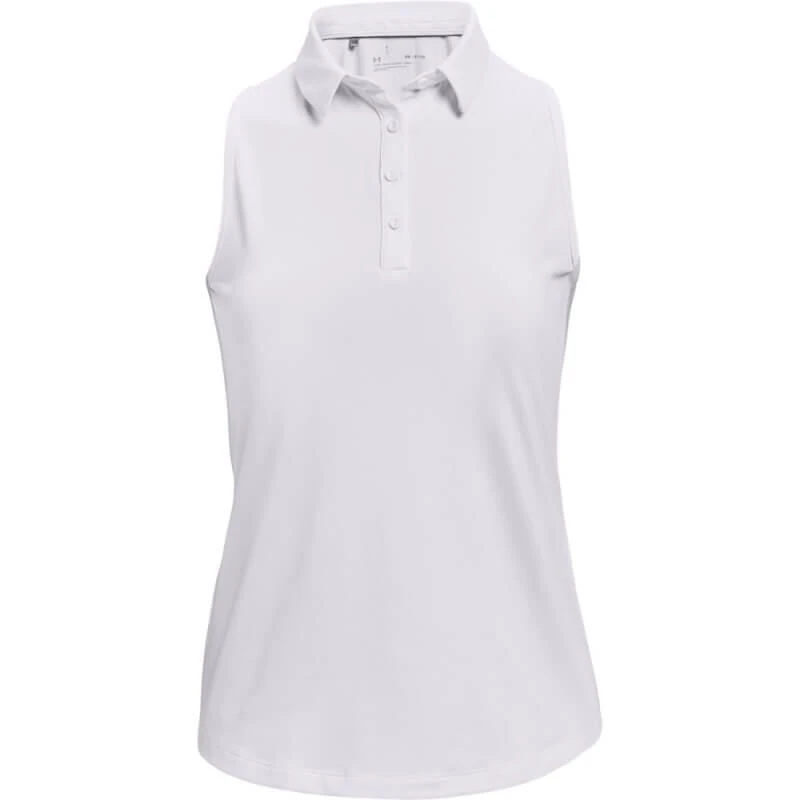 UNDER ARMOUR Polo Met Korte Mouwen Zinger Mouwloze Golfpolo Wit 1 UNDER ARMOUR Polo Met Korte Mouwen Zinger Mouwloze Golfpolo Wit