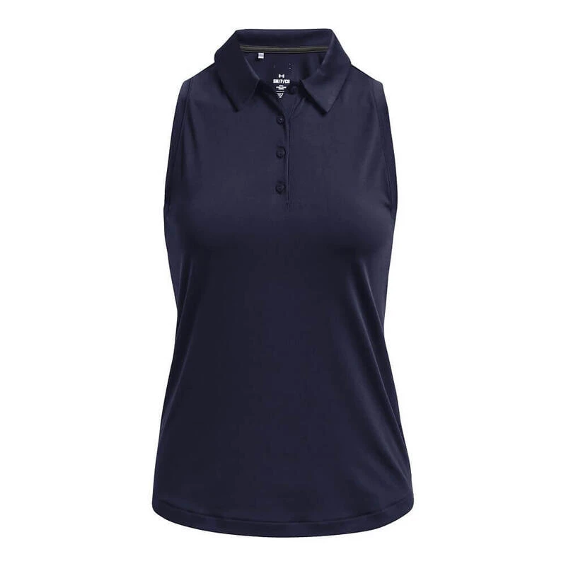 Under Armour Zinger Mouwloze Golfpolo Midnight Navy 1 Under Armour Zinger Mouwloze Golfpolo Midnight Navy