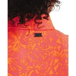 Under Armour Zinger Printed Dames Polo Pink Shock Orange Blast -Puur Mode under armour zinger printed dames polo pink shock orange blast 3