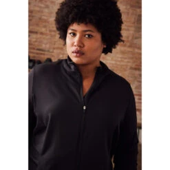 Vest Voor Cardiofitness Dames Grote Maten Recht Model Zwart -Puur Mode vest voor cardiofitness dames grote maten recht model zwart 6