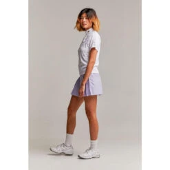 Voorkant -Puur Mode witte golfpolo untraced voor dames 1