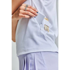 Witte Golfpolo Untraced Voor Dames -Puur Mode witte golfpolo untraced voor dames 4