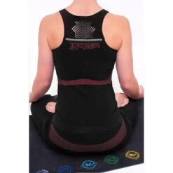 Yoga Tanktop 70% Bio Katoen Naadloos, Yoga Top Geïntegreerde Ondersteuning Zwart -Puur Mode yoga tanktop 70 bio katoen naadloos yoga top geintegreerde ondersteuning zwart 2