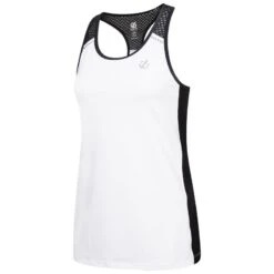 Voorkant -Puur Mode youre a gem dames fitness vest grijs wit 1