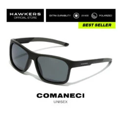 HAWKERS Zonnebrillen Voor Mannen En Vrouwen BLACK DARK POLARIZED - COMANECI -Puur Mode zonnebrillen voor mannen en vrouwen black dark polarized comaneci 5