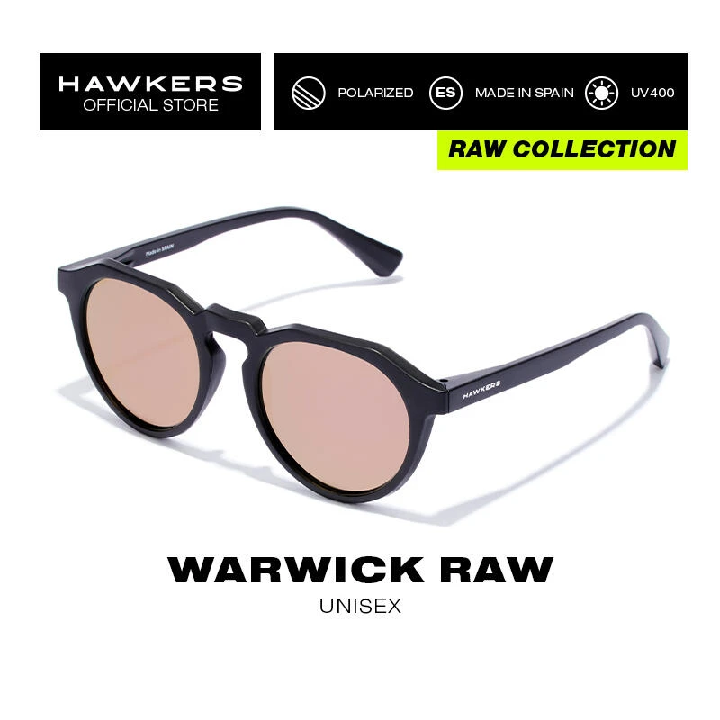 HAWKERS Zonnebrillen Voor Mannen En Vrouwen Gepolariseerd Black Rose - Warwick Raw 2 HAWKERS Zonnebrillen Voor Mannen En Vrouwen Gepolariseerd Black Rose - Warwick Raw - Afbeelding 2