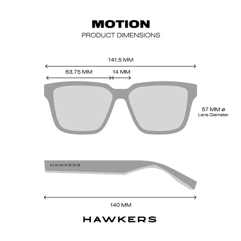 HAWKERS Zonnebrillen Voor Mannen En Vrouwen MOTION Carbon Black Clear Blue 5 HAWKERS Zonnebrillen Voor Mannen En Vrouwen MOTION Carbon Black Clear Blue - Afbeelding 5