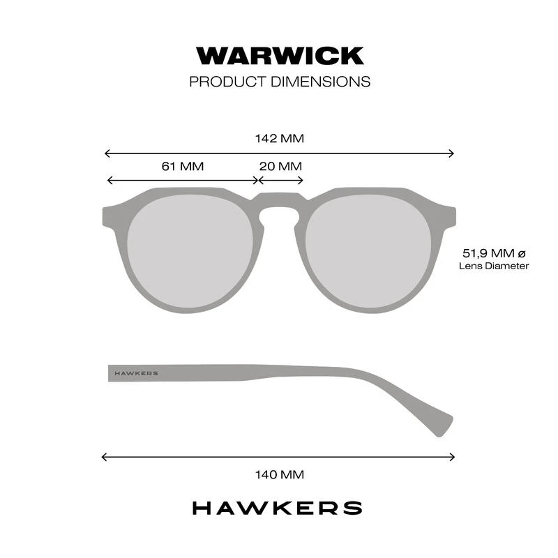 HAWKERS Zonnebrillen Voor Mannen En Vrouwen Carbon WARWICK Black Rose Gold 6 HAWKERS Zonnebrillen Voor Mannen En Vrouwen Carbon WARWICK Black Rose Gold - Afbeelding 6